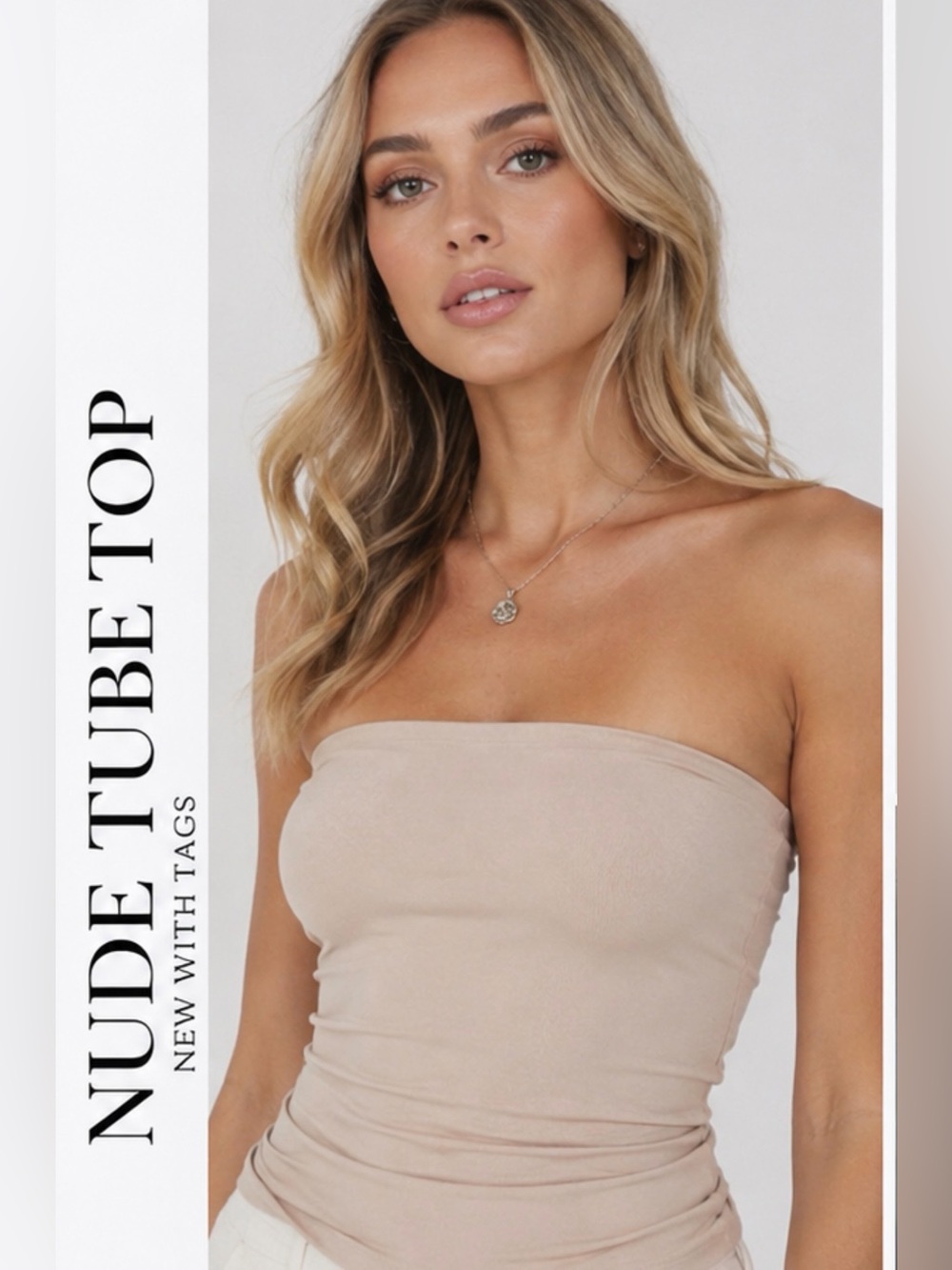 NWT- Naked Nude Top - Picture 3 of 13